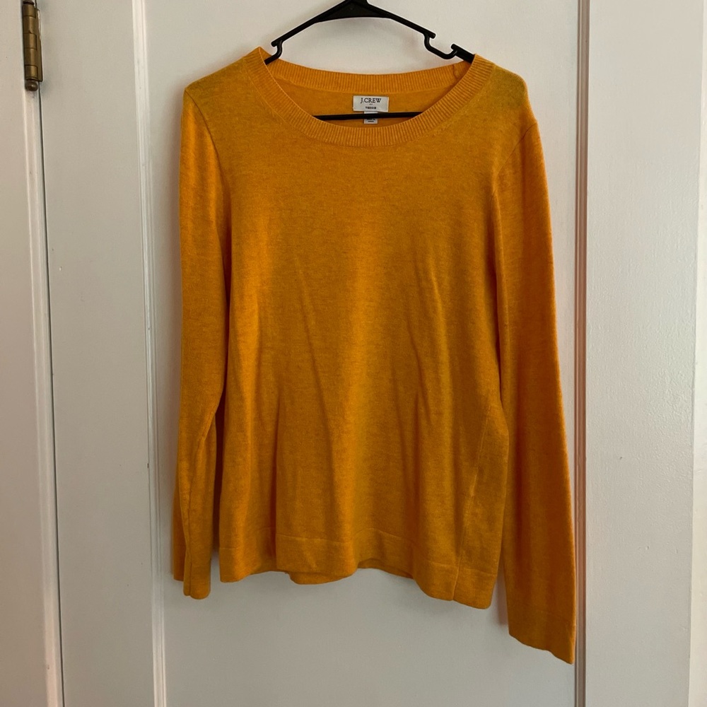 Mustard yellow J.Crew sweater
